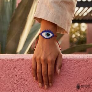Mexican evil eye protection bracelet one size fit all